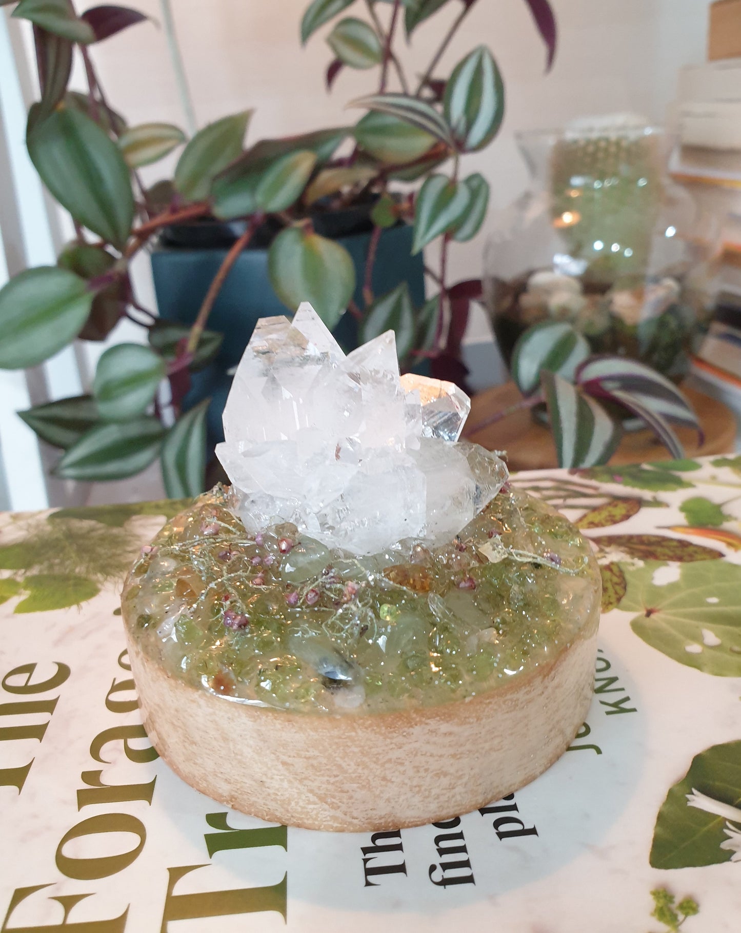 Apophyllite Crystal Lamp