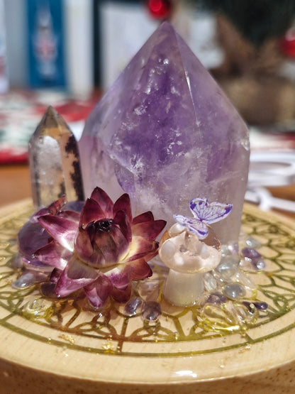 Amethyst Butterfly Light