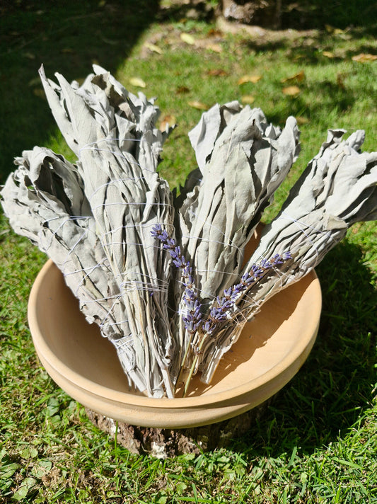 NZ grown White Sage Smoke Wand