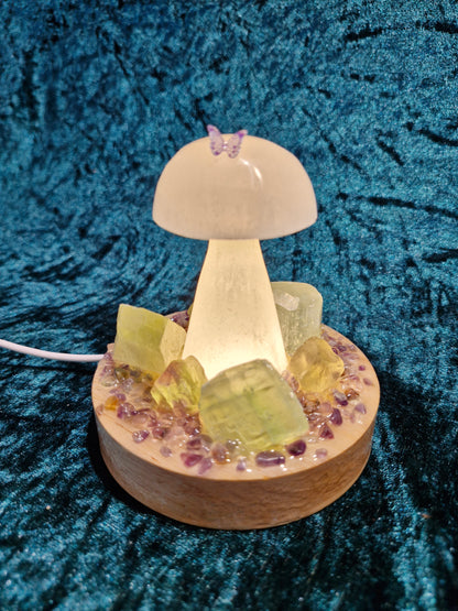 Selenite Mushroom Lamp