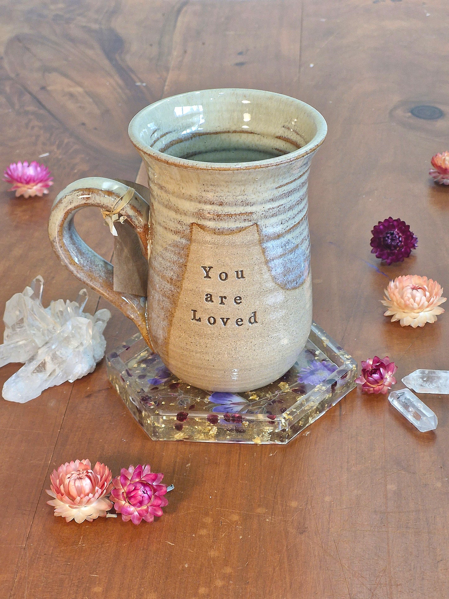 'YOU ARE LOVED' affirmation mug