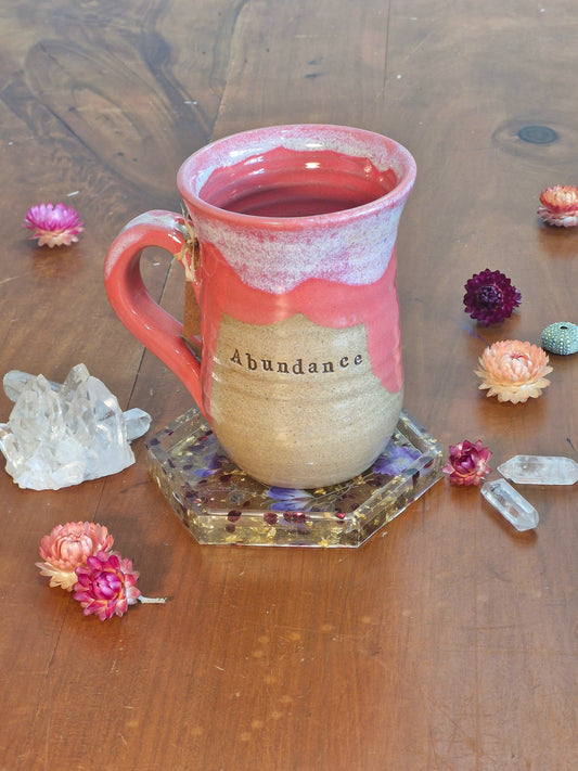 'Abundance' affirmation mug