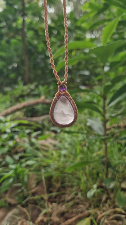 Rose Quartz and Amethyst - calm and positivity