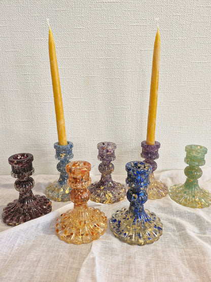 Lapis Lazuli - Tall Crystal Candle holder