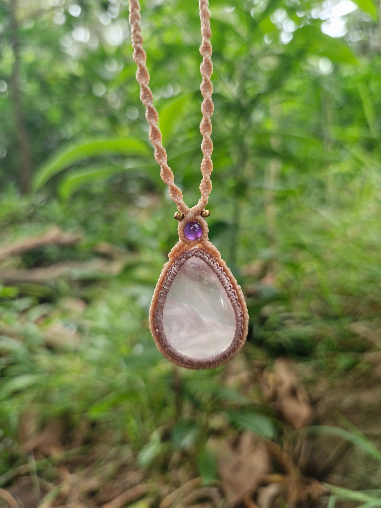 Rose Quartz and Amethyst - calm and positivity