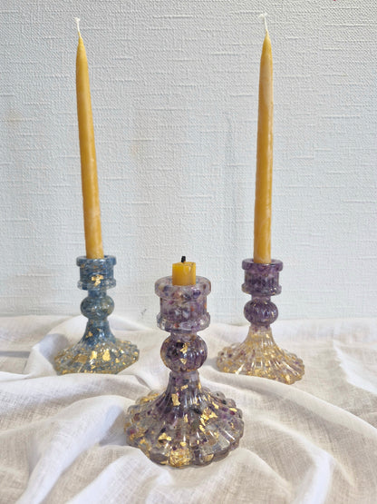 Kyanite - Tall Crystal Candle holder