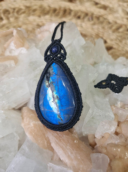 Stunning Blue Labradorite Pendant