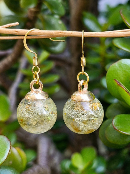 Citrine and Moss Earrings