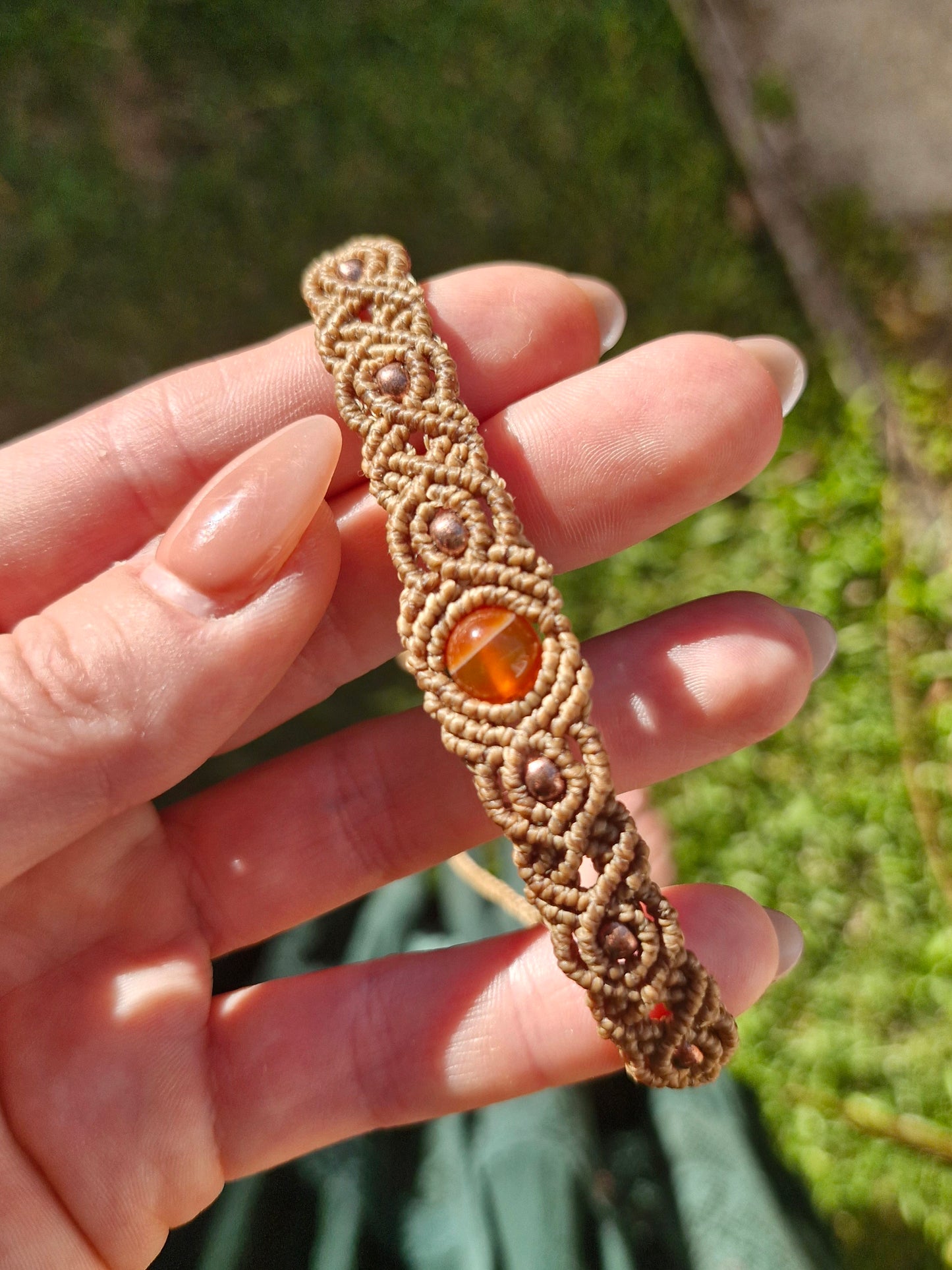 Carnelian - Vitality - Crystal Friendship bracelet, anklet