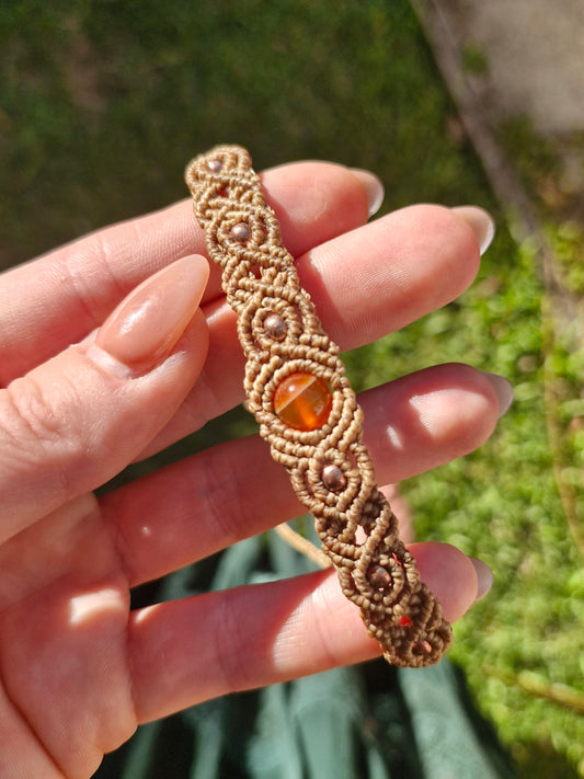 Carnelian - Vitality - Crystal Friendship bracelet, anklet