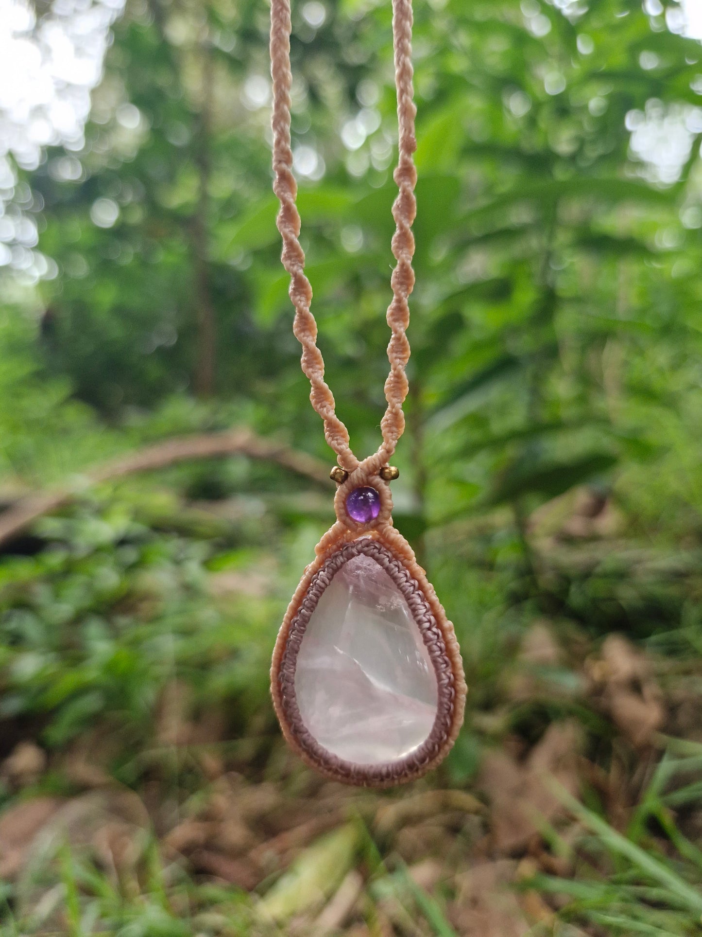 Rose Quartz and Amethyst - calm and positivity