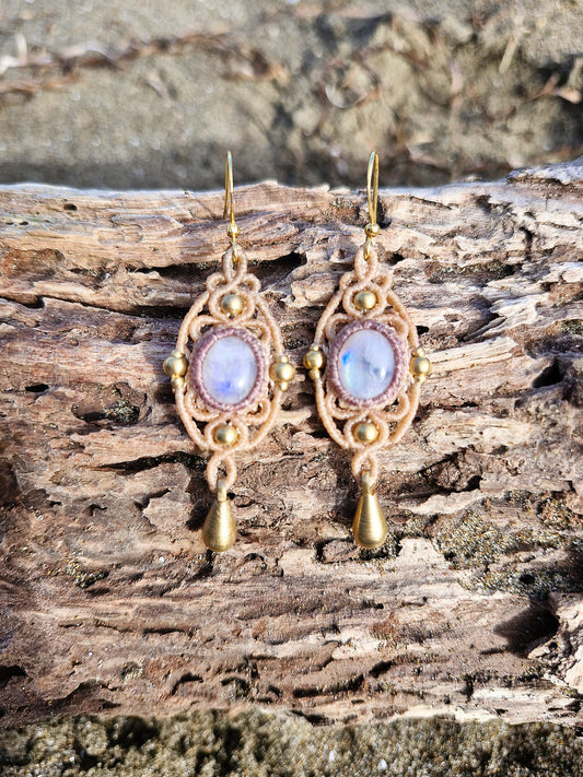 Ethereal Moonstone Earrings