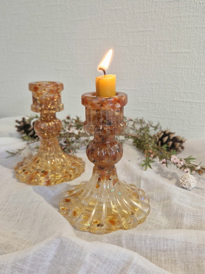 Carnelian - Tall Crystal Candle holder