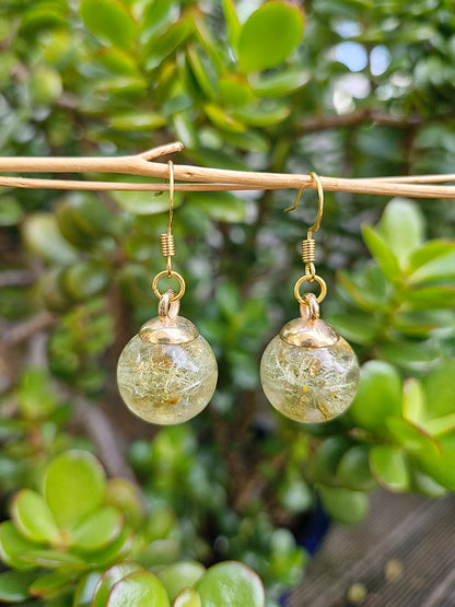 Citrine and Moss Earrings